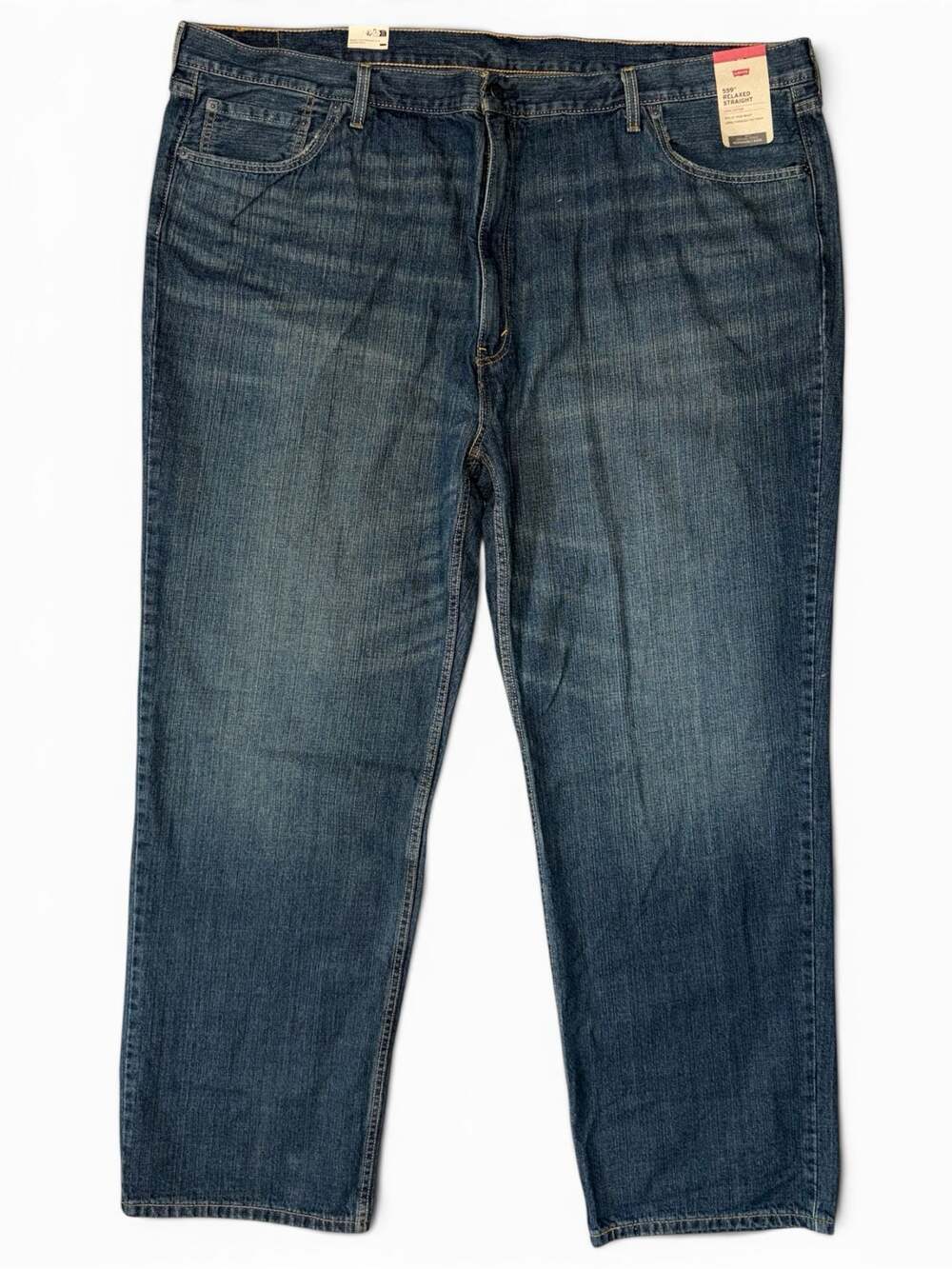 Levi’s 559 Big&Tall Mens Relaxed Straight Jeans Classic Fit Everyday Denim 52x34